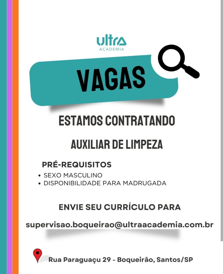 Vagas 10/04/2026 Baixada Santista