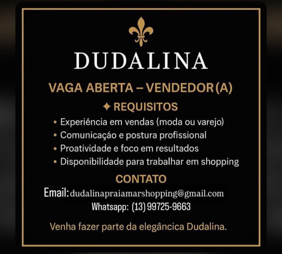 Vagas 10/04/2026 Baixada Santista