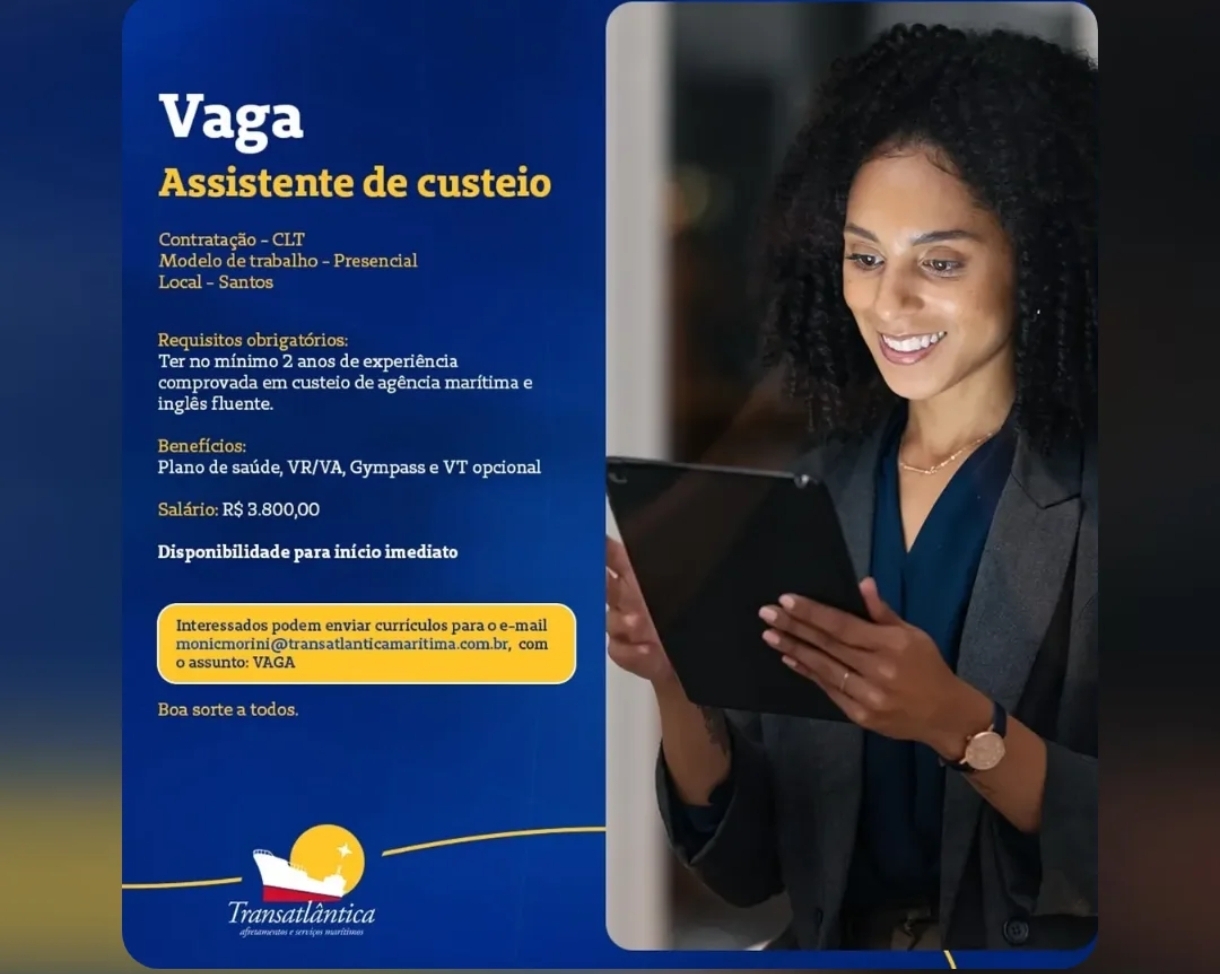 Vagas 10/04/2026 Baixada Santista