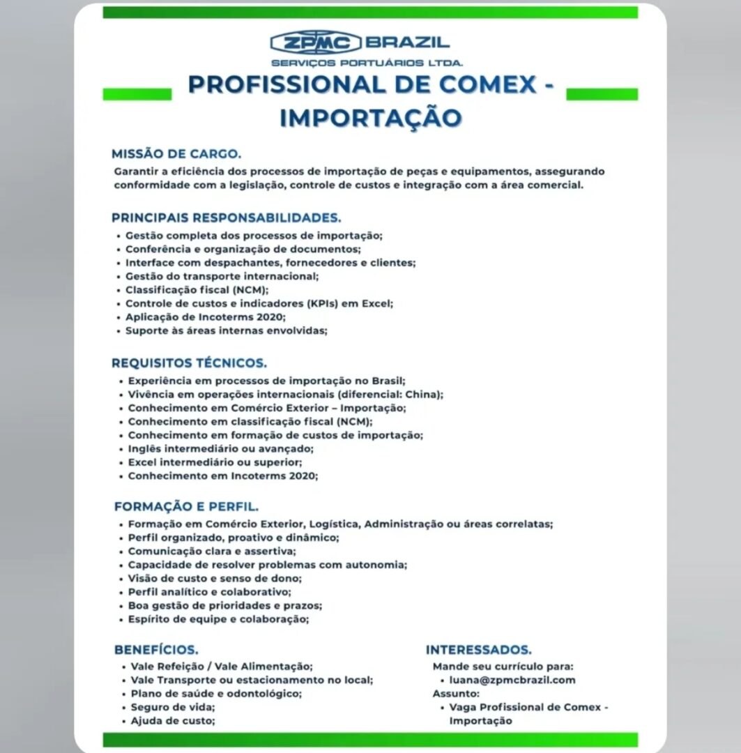 Vagas 10/04/2026 Baixada Santista