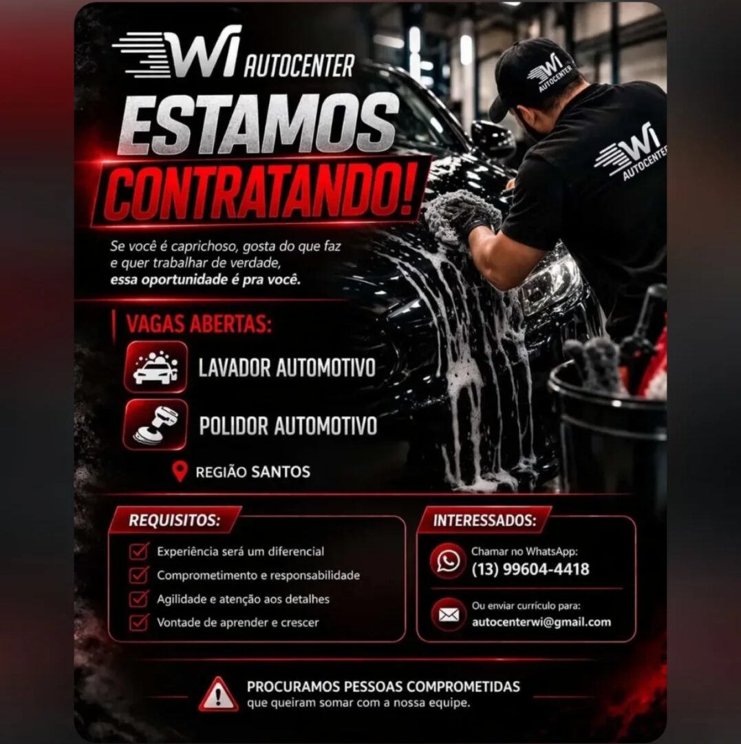 Vagas 10/04/2026 Baixada Santista