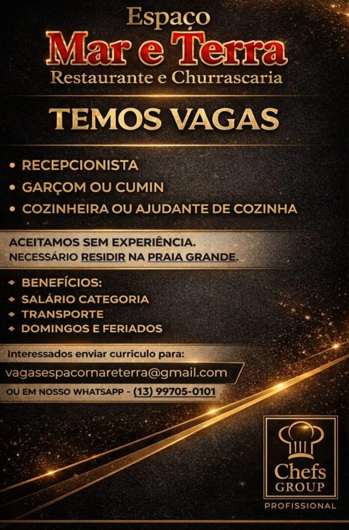 Vagas 11/04/2026 Baixada Santista