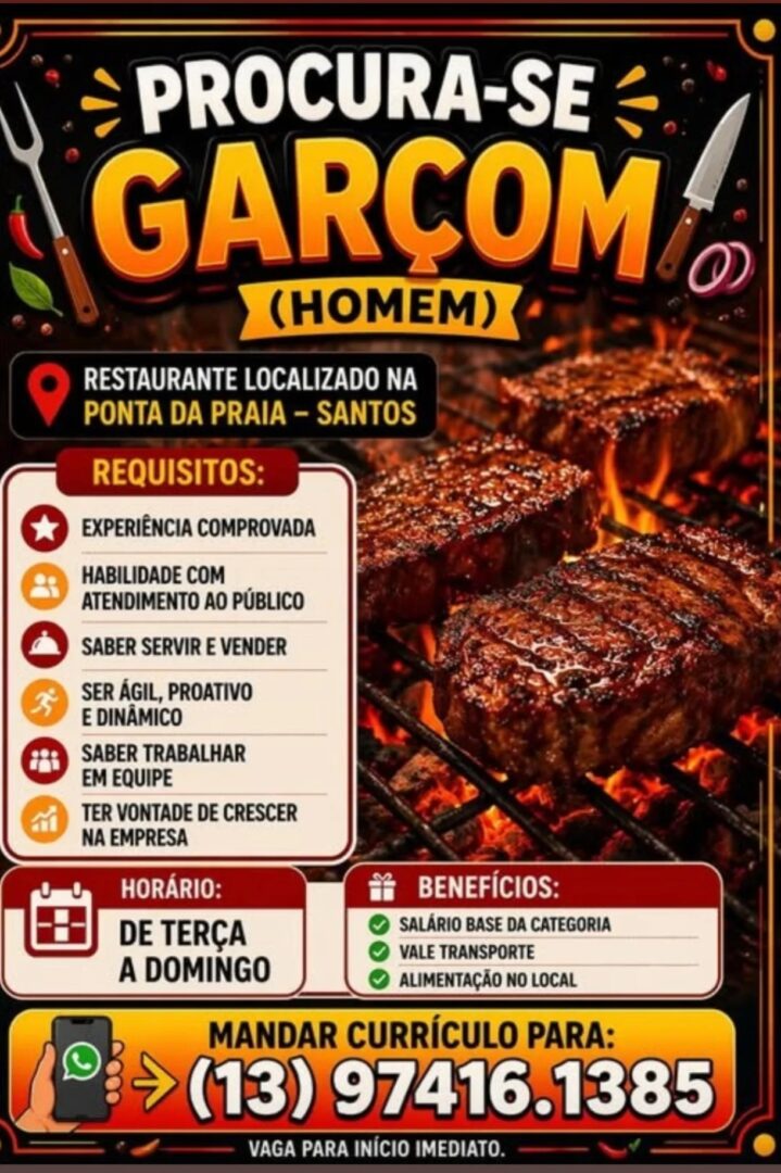 Vagas 11/04/2026 Baixada Santista