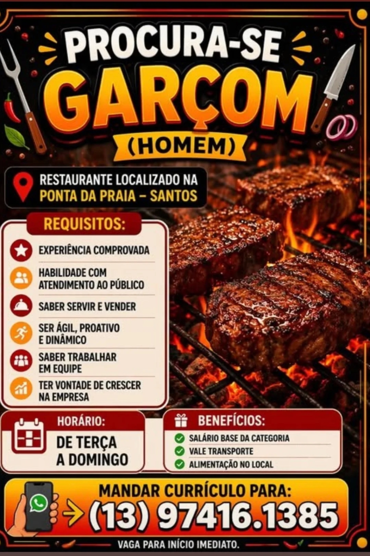 Vagas 11/04/2026 Baixada Santista