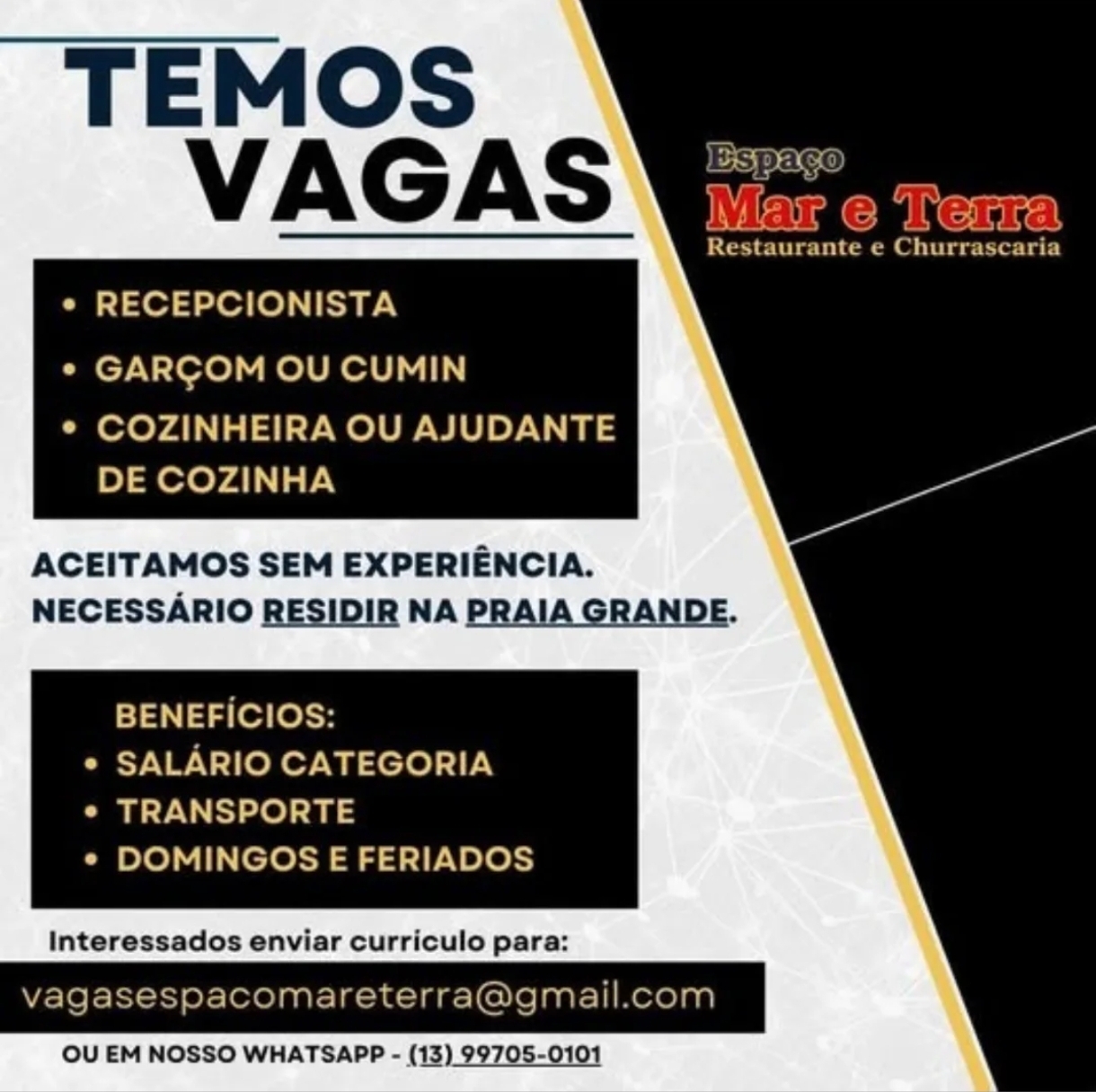 Vagas 11/04/2026 Baixada Santista