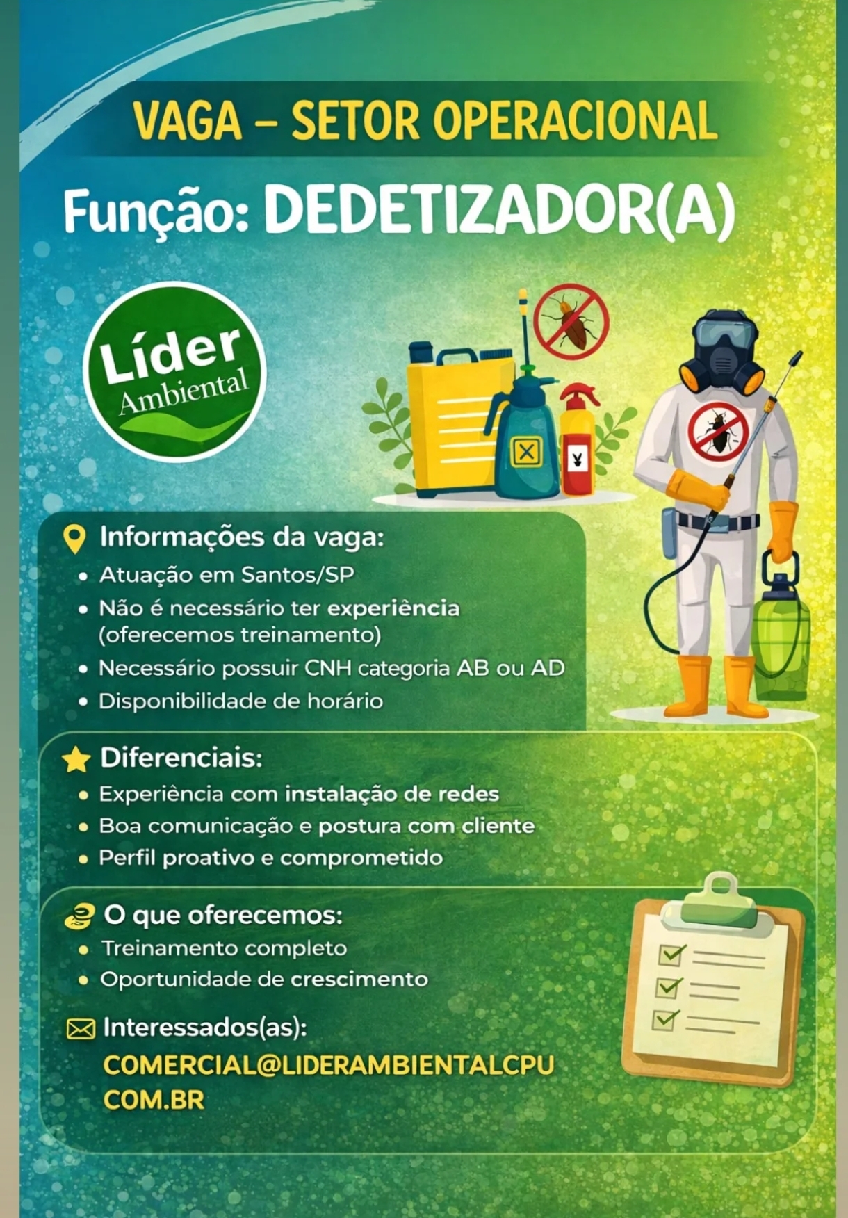 Vagas 11/04/2026 Baixada Santista