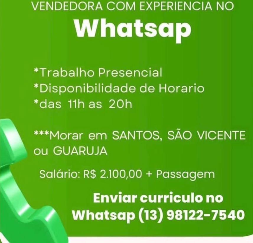 Vagas 12/04/2026 Baixada Santista