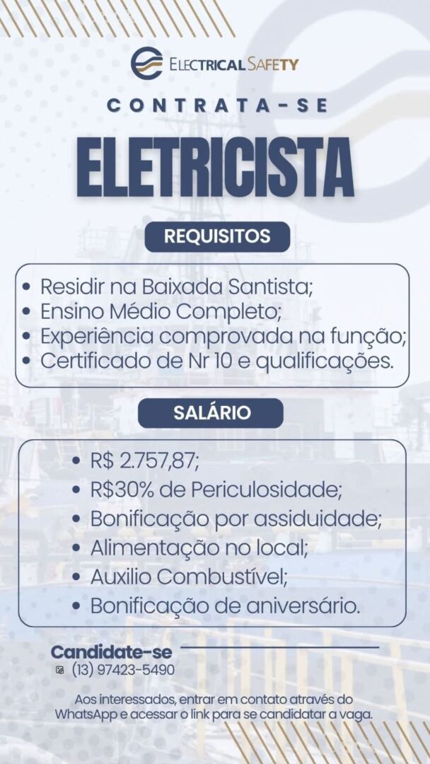 Vagas 13/04/2026 Baixada Santista