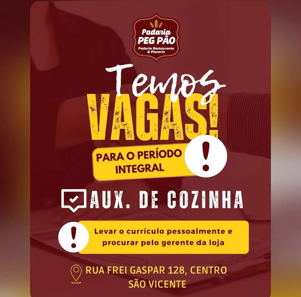 Vagas 13/04/2026 Baixada Santista