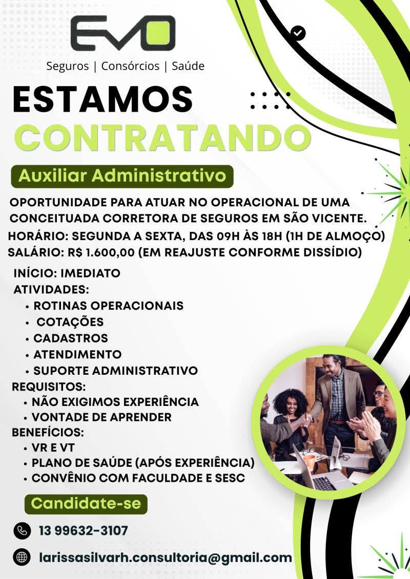 Vagas 14/04/2026 Baixada Santista