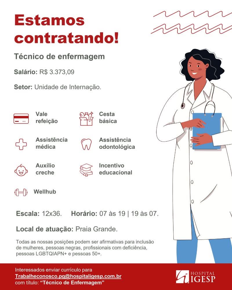 Vagas 14/04/2026 Baixada Santista