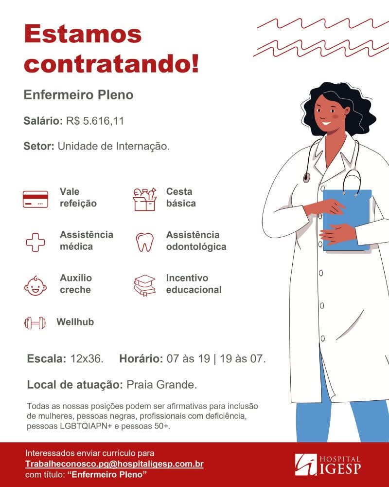 Vagas 14/04/2026 Baixada Santista