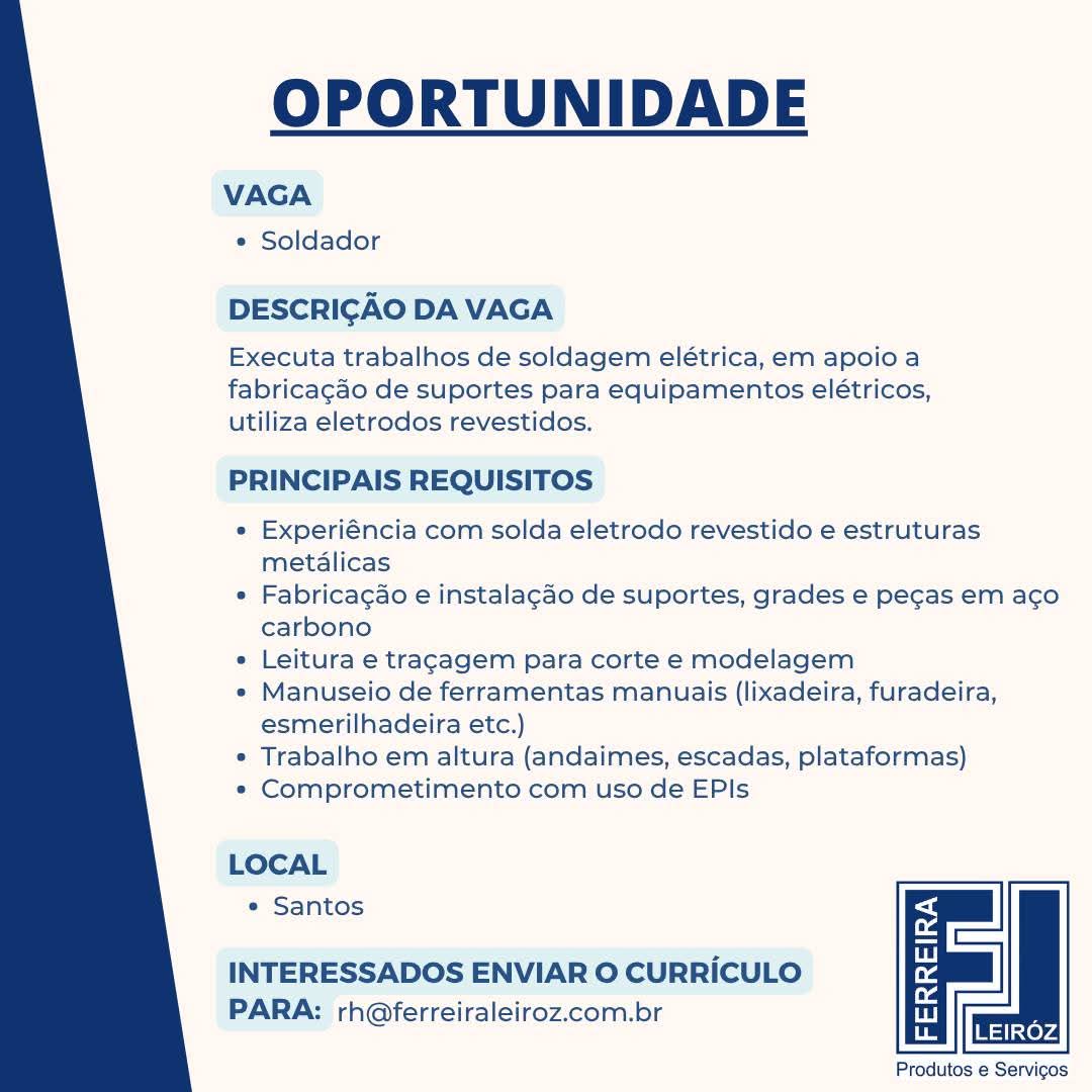 Vagas 14/04/2026 Baixada Santista