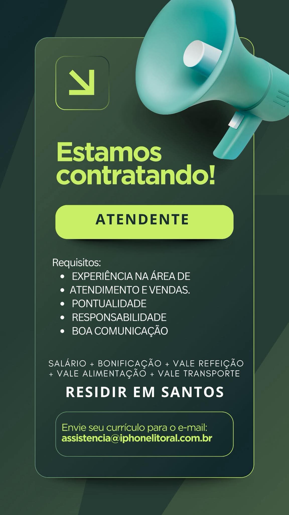 Vagas 14/04/2026 Baixada Santista