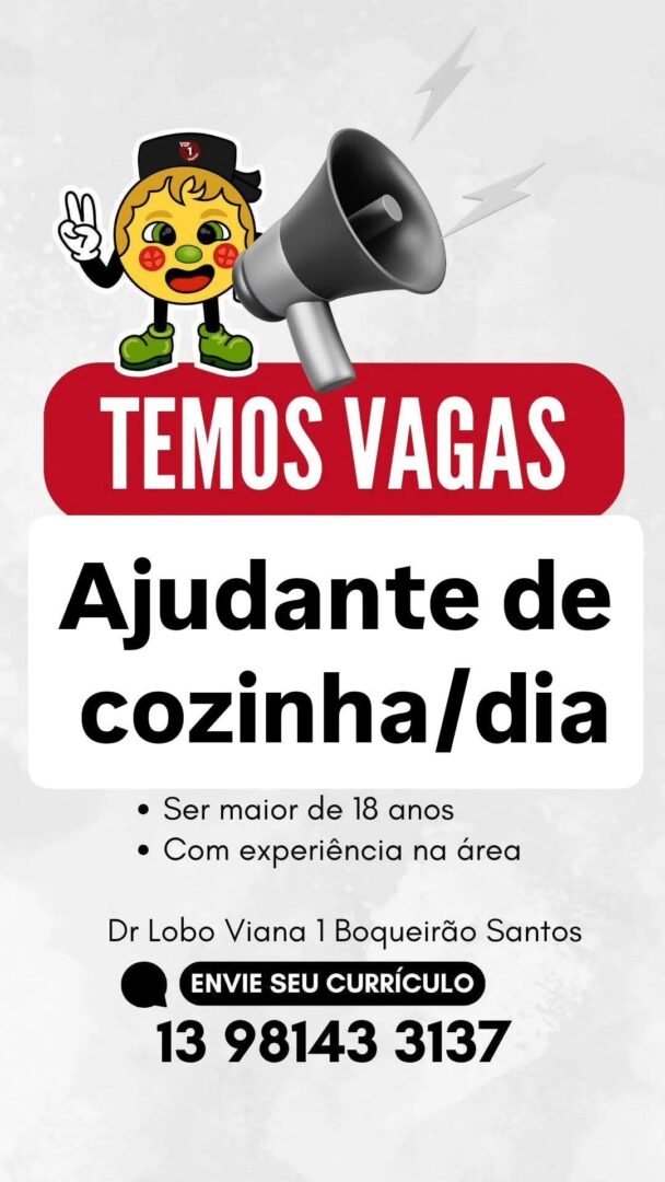 Vagas 14/04/2026 Baixada Santista