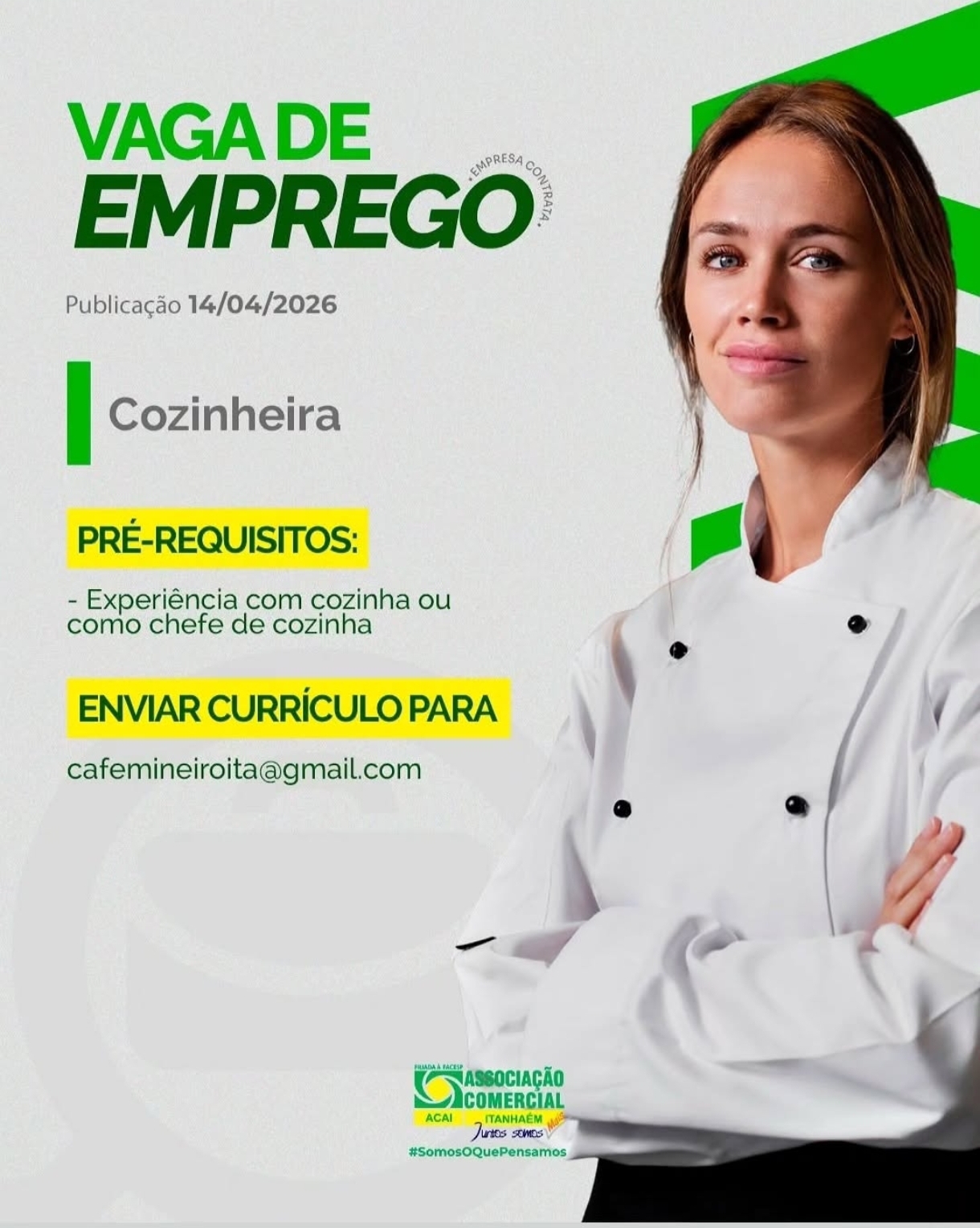 Vagas 14/04/2026 Baixada Santista