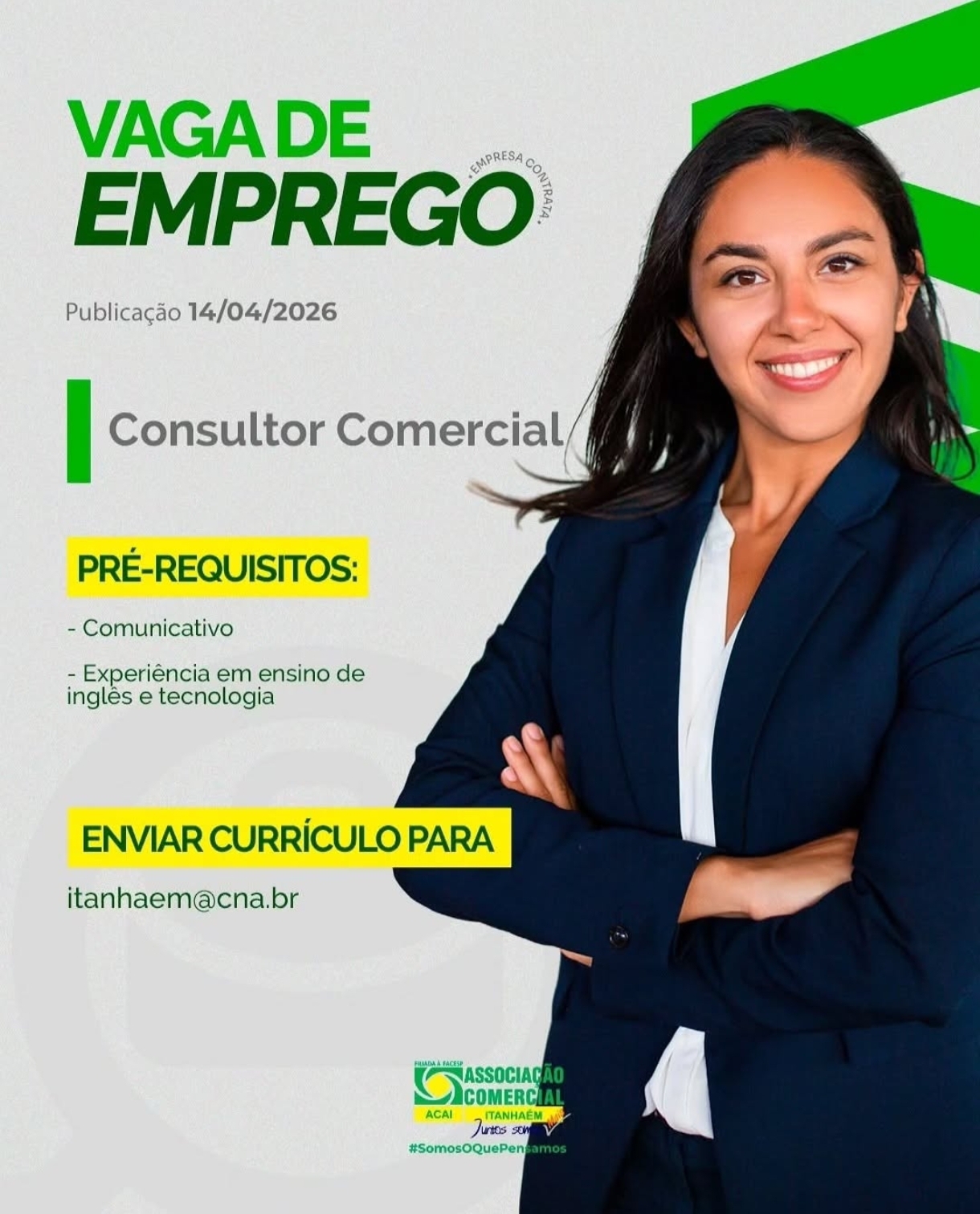 Vagas 14/04/2026 Baixada Santista