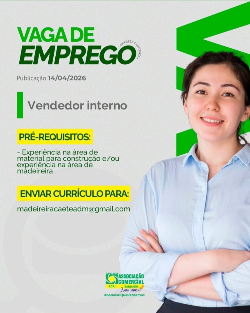 Vagas 14/04/2026 Baixada Santista