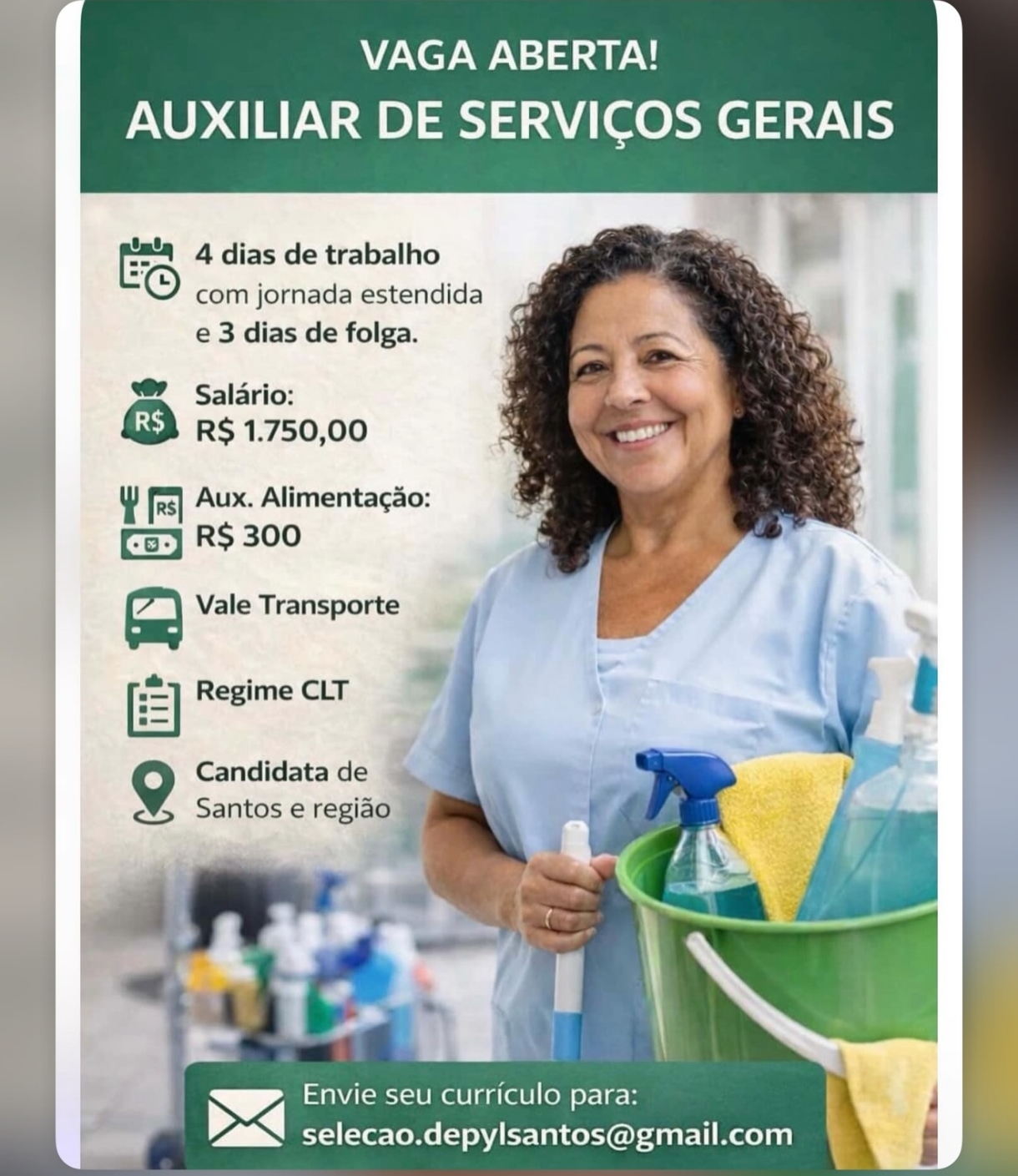 Vagas 14/04/2026 Baixada Santista