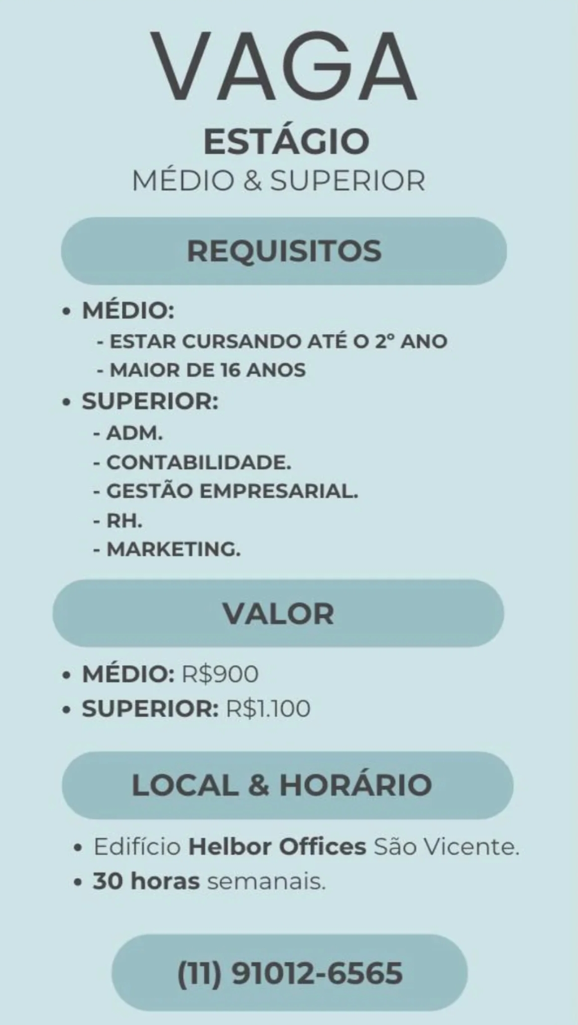 Vagas 14/04/2026 Baixada Santista