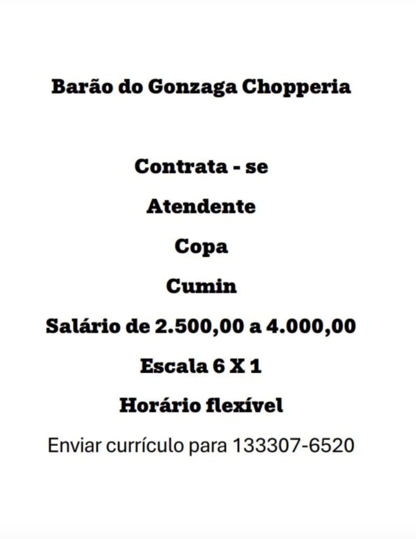 Vagas 14/04/2026 Baixada Santista