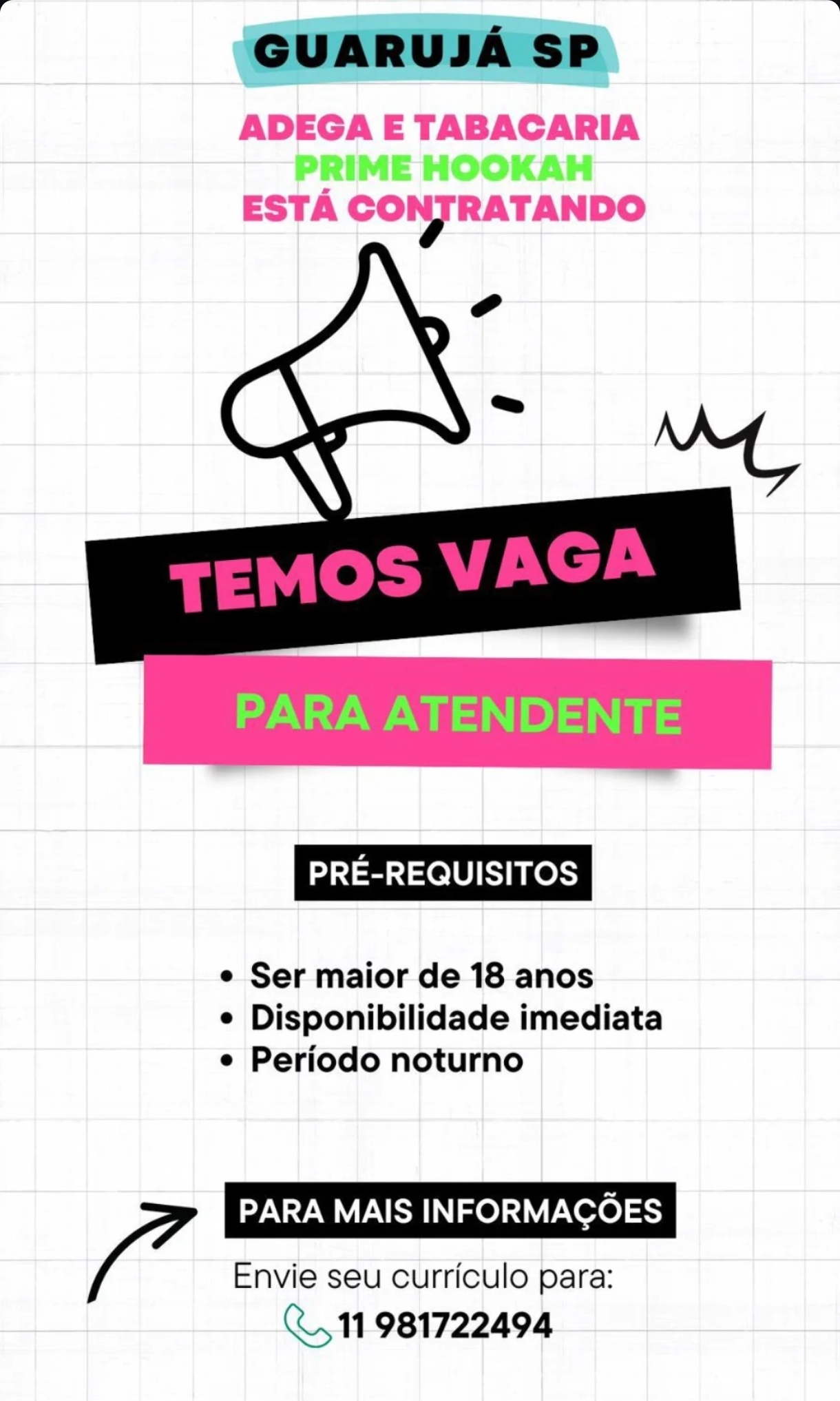 Vagas 14/04/2026 Baixada Santista