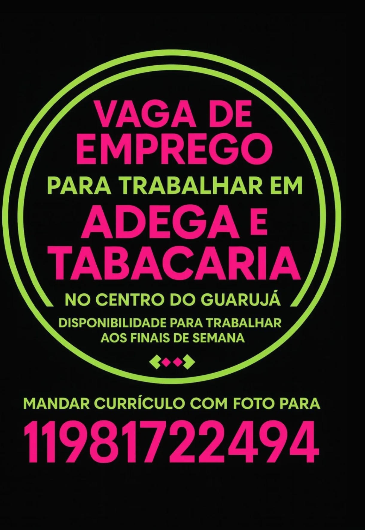 Vagas 14/04/2026 Baixada Santista