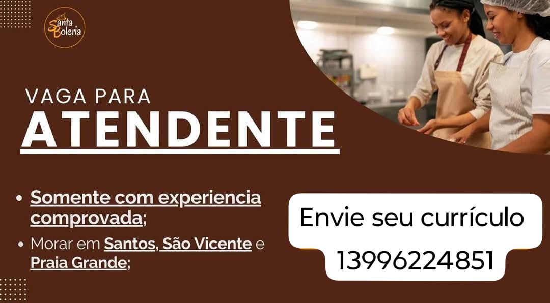 Vagas 17/04/2026 Baixada Santista