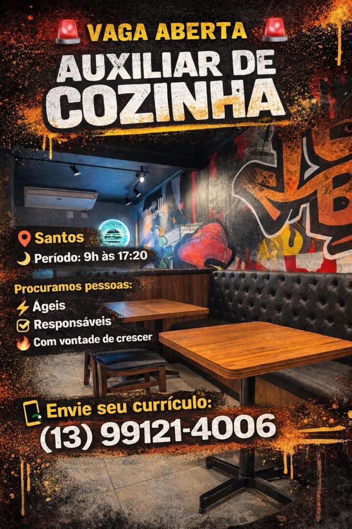 Vagas 15/04/2026 Baixada Santista
