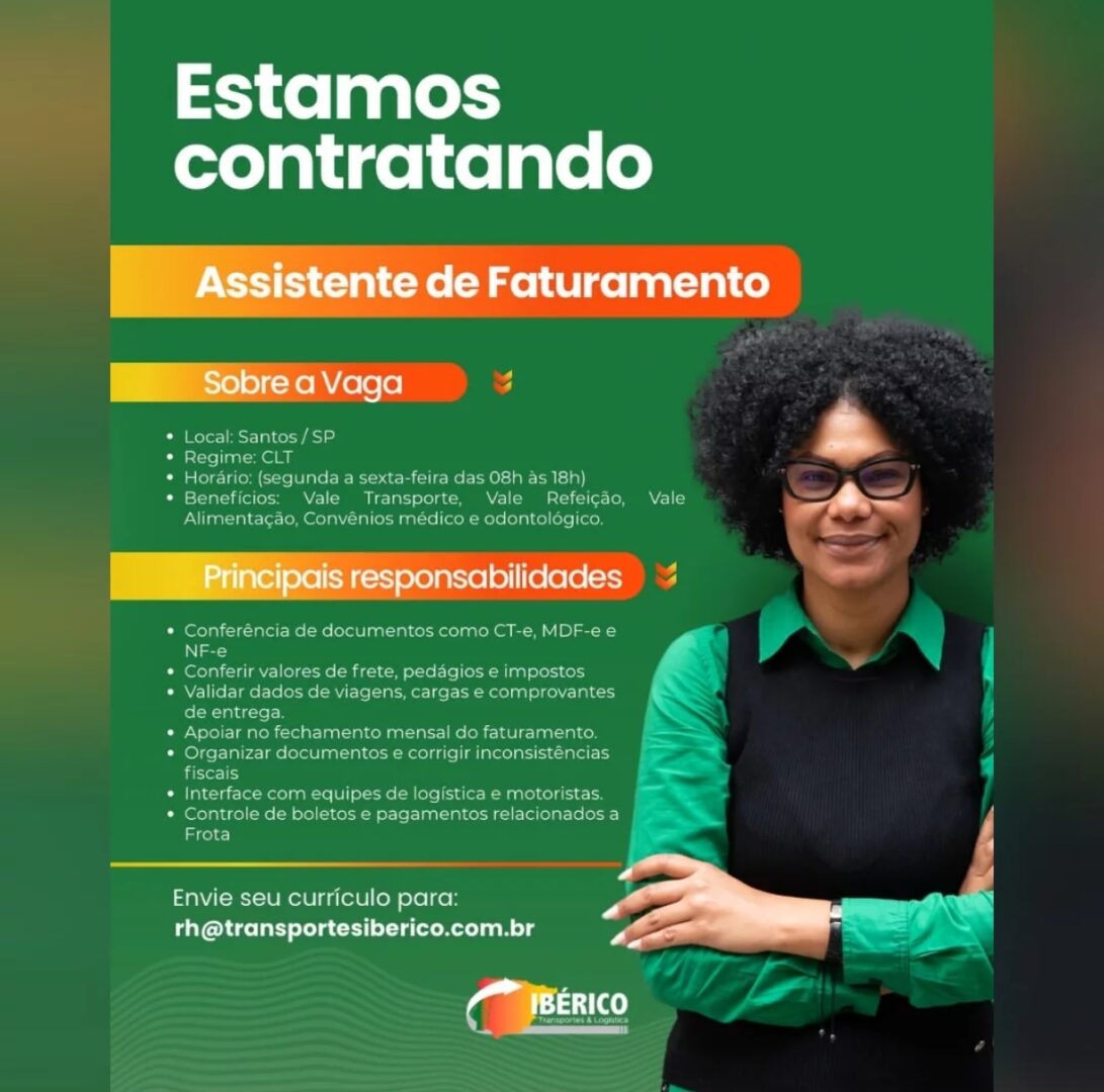 Vagas 15/04/2026 Baixada Santista