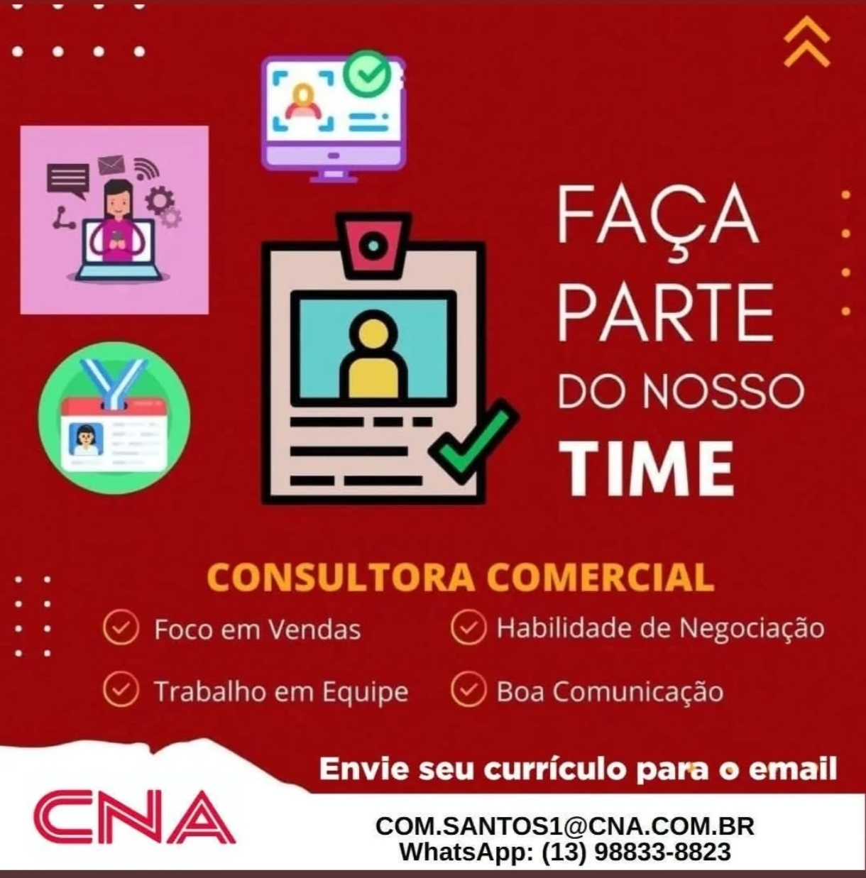 Vagas 15/04/2026 Baixada Santista