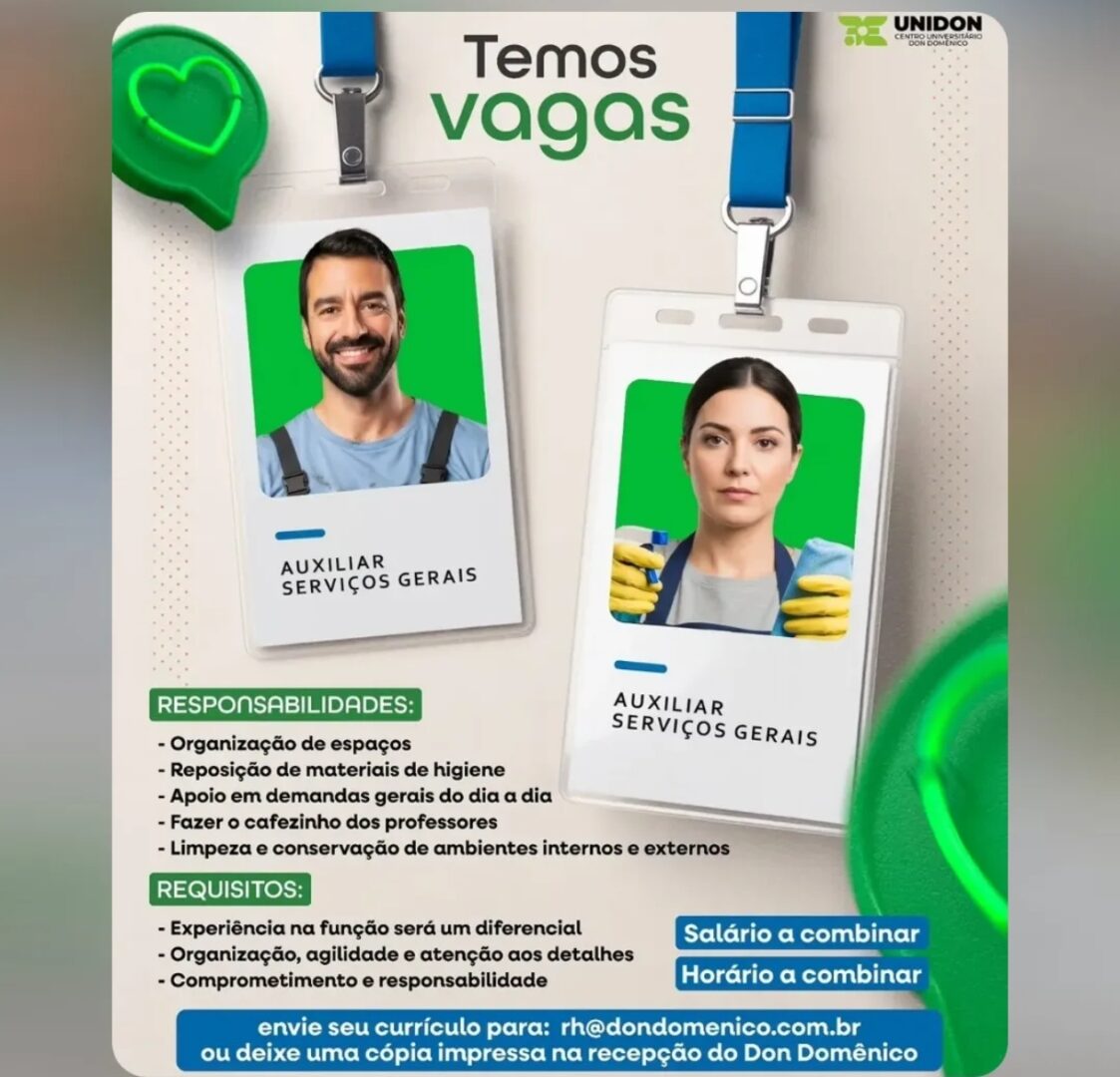 Vagas 15/04/2026 Baixada Santista