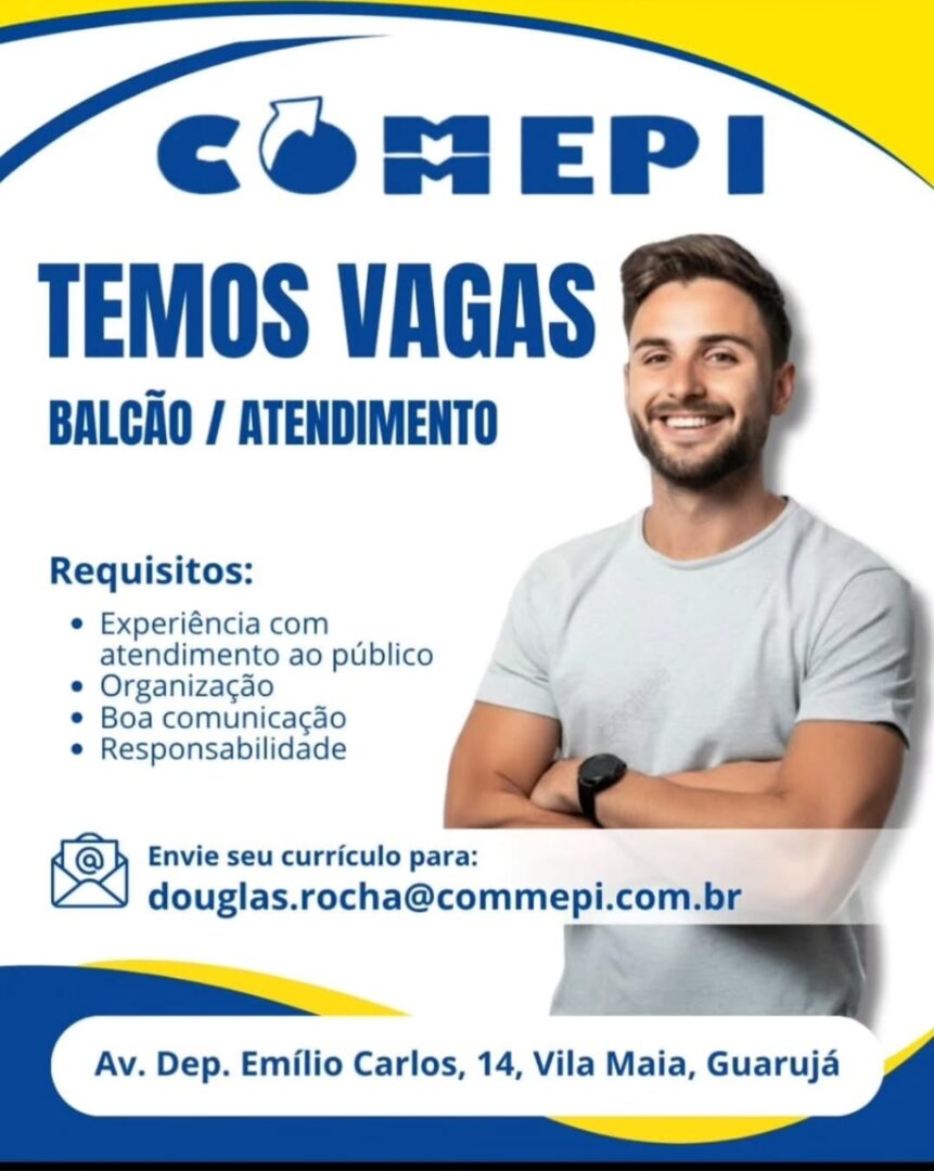 Vagas 15/04/2026 Baixada Santista