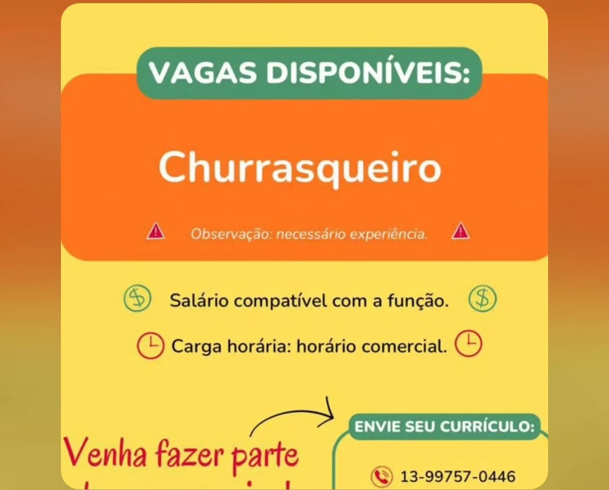 Vagas 15/04/2026 Baixada Santista