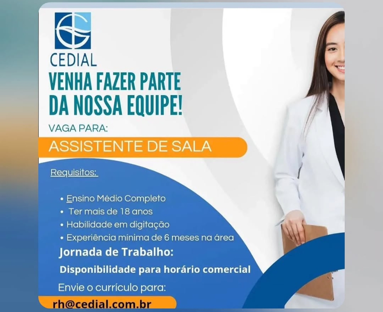 Vagas 15/04/2026 Baixada Santista