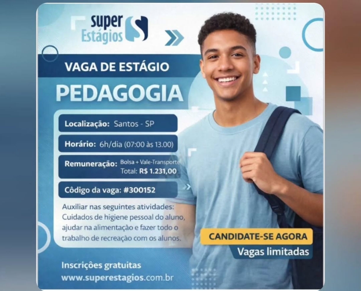 Vagas 15/04/2026 Baixada Santista