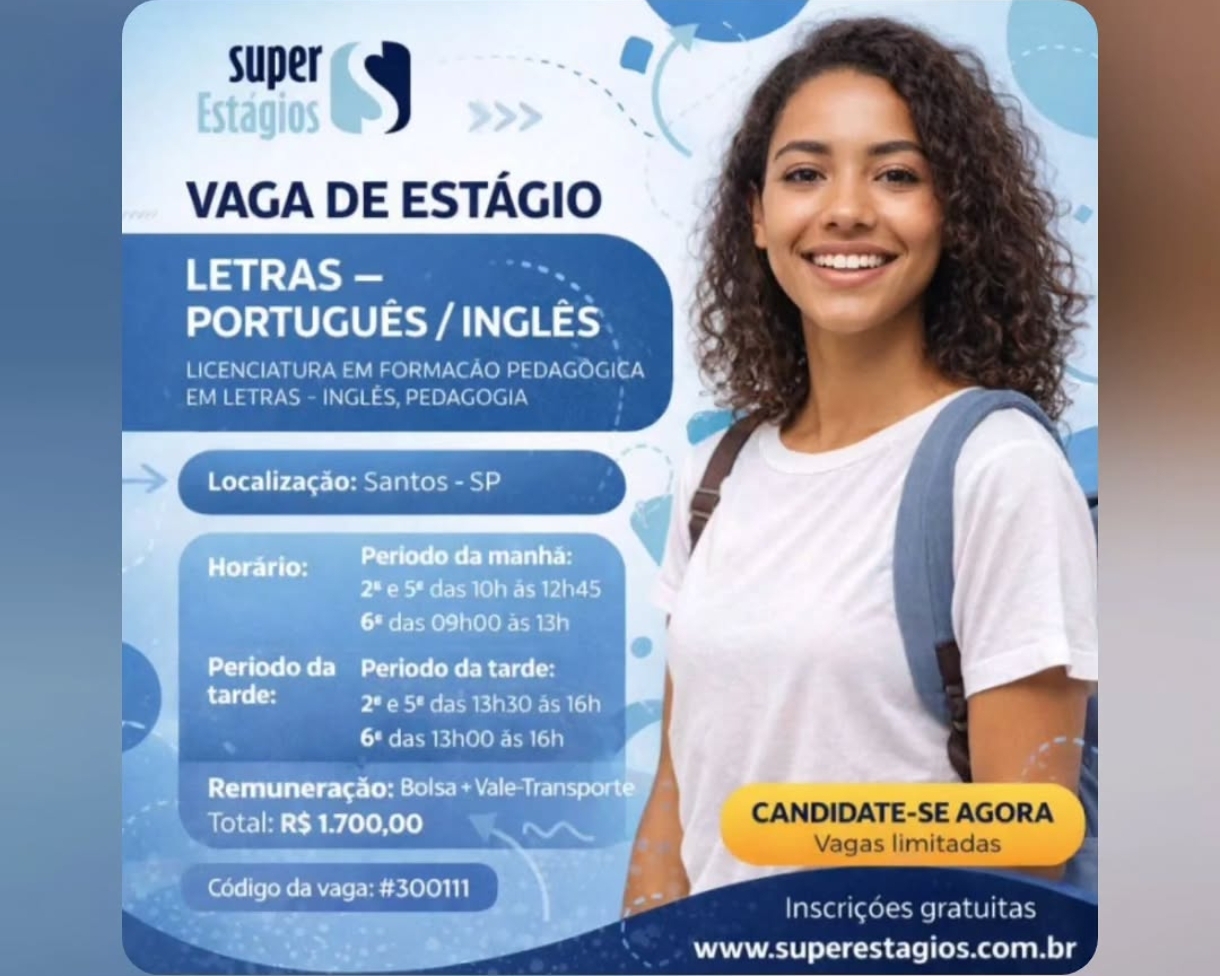 Vagas 15/04/2026 Baixada Santista