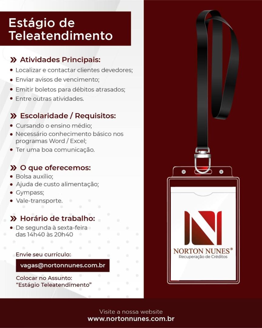 Vagas 16/04/2026 Baixada Santista