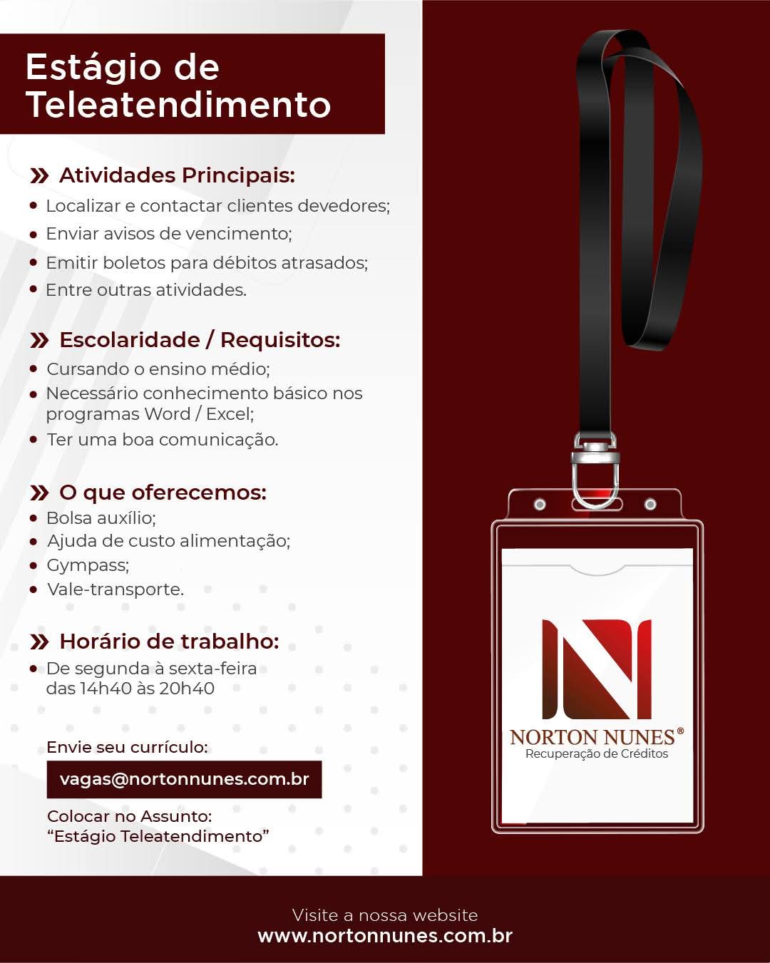 Vagas 16/04/2026 Baixada Santista