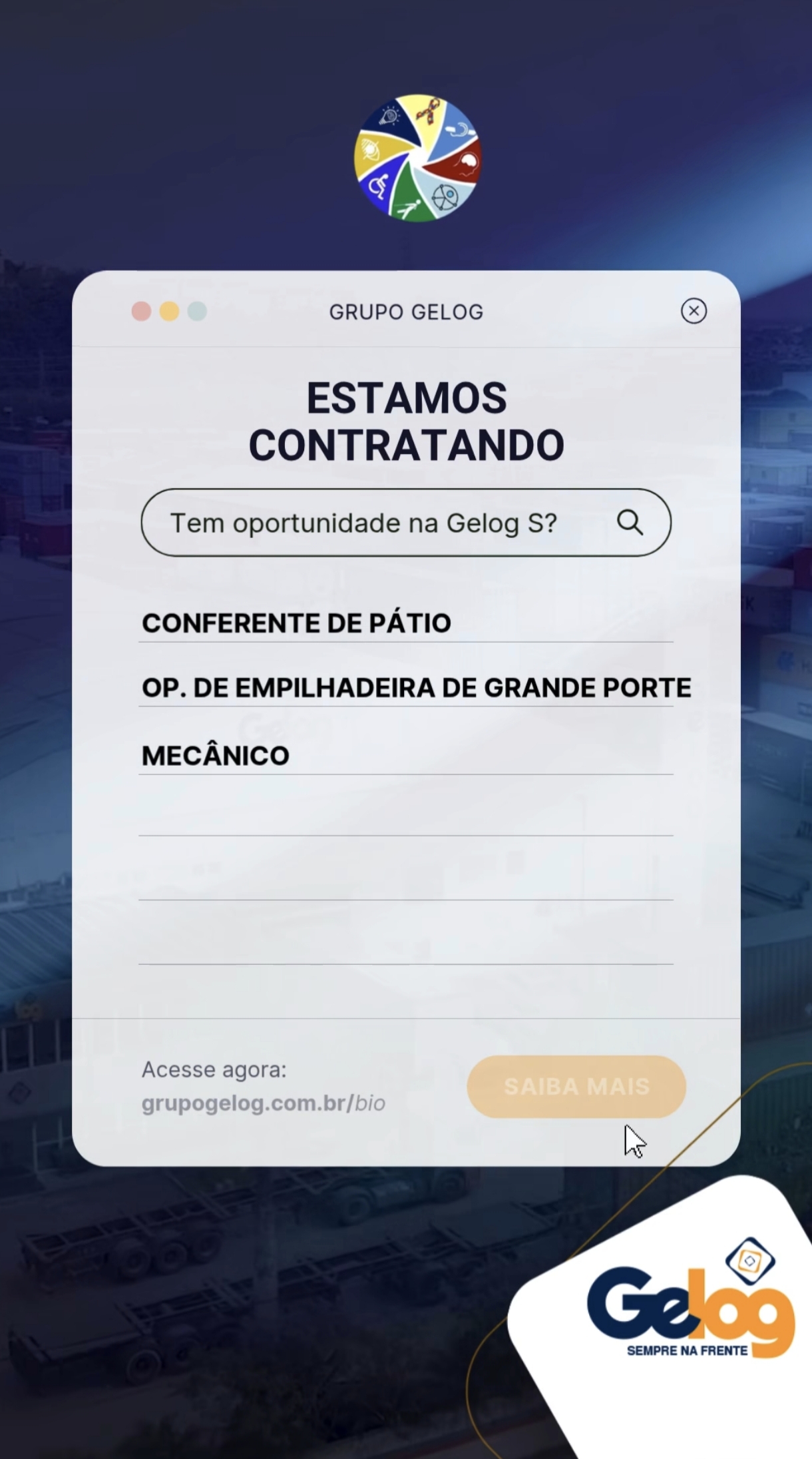 Vagas 16/04/2026 Baixada Santista