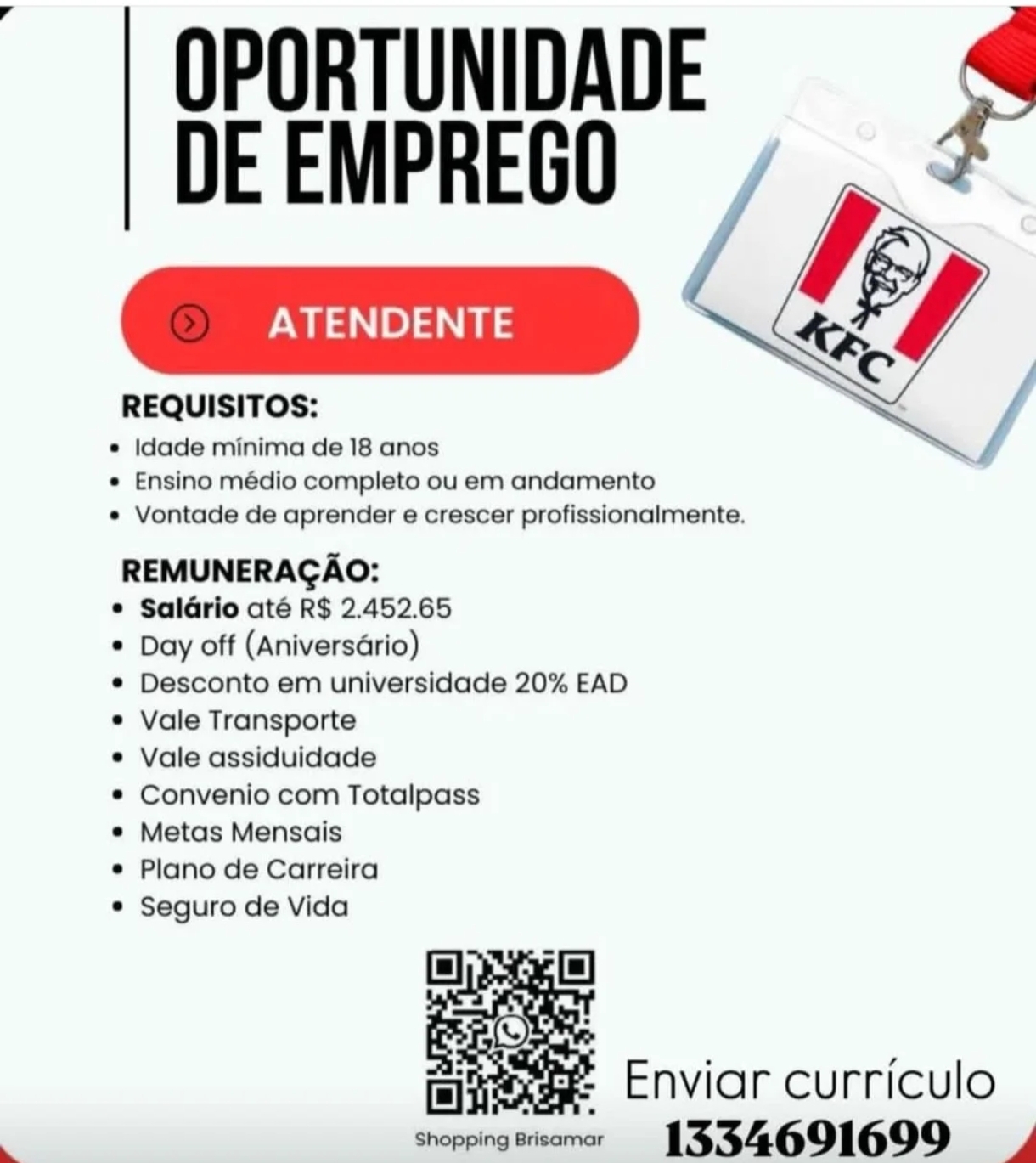 Vagas 16/04/2026 Baixada Santista