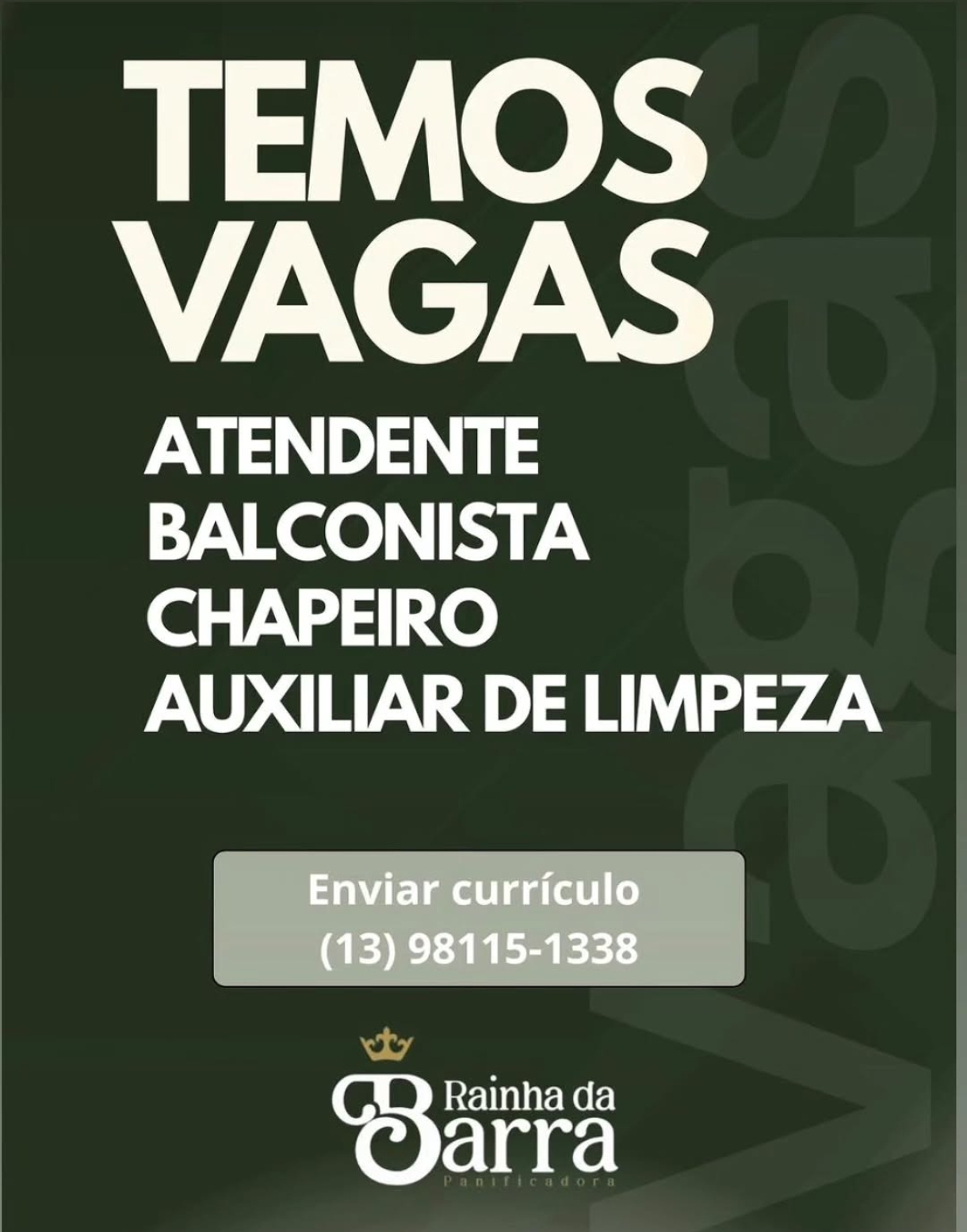 Vagas 16/04/2026 Baixada Santista