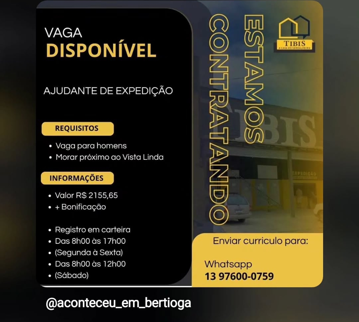 Vagas 16/04/2026 Baixada Santista