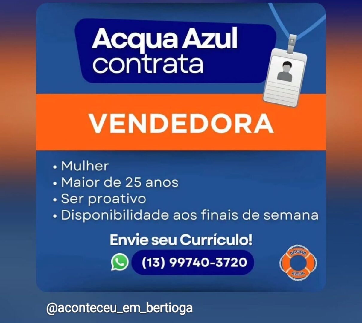 Vagas 16/04/2026 Baixada Santista