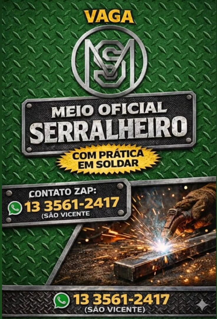 Vagas 16/04/2026 Baixada Santista