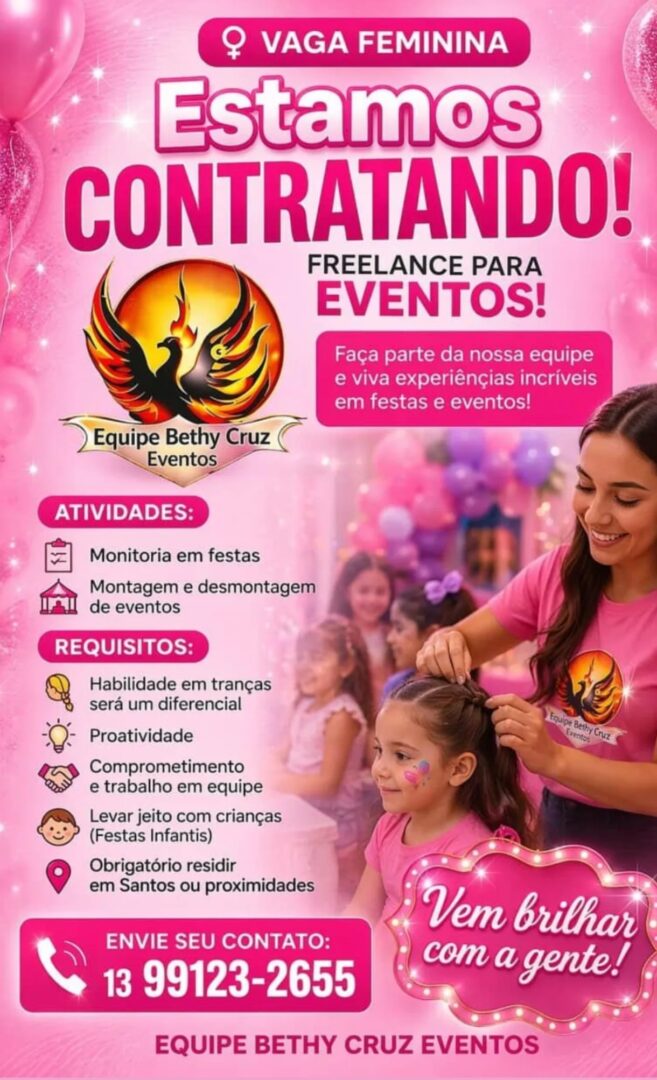 Vagas 17/04/2026 Baixada Santista