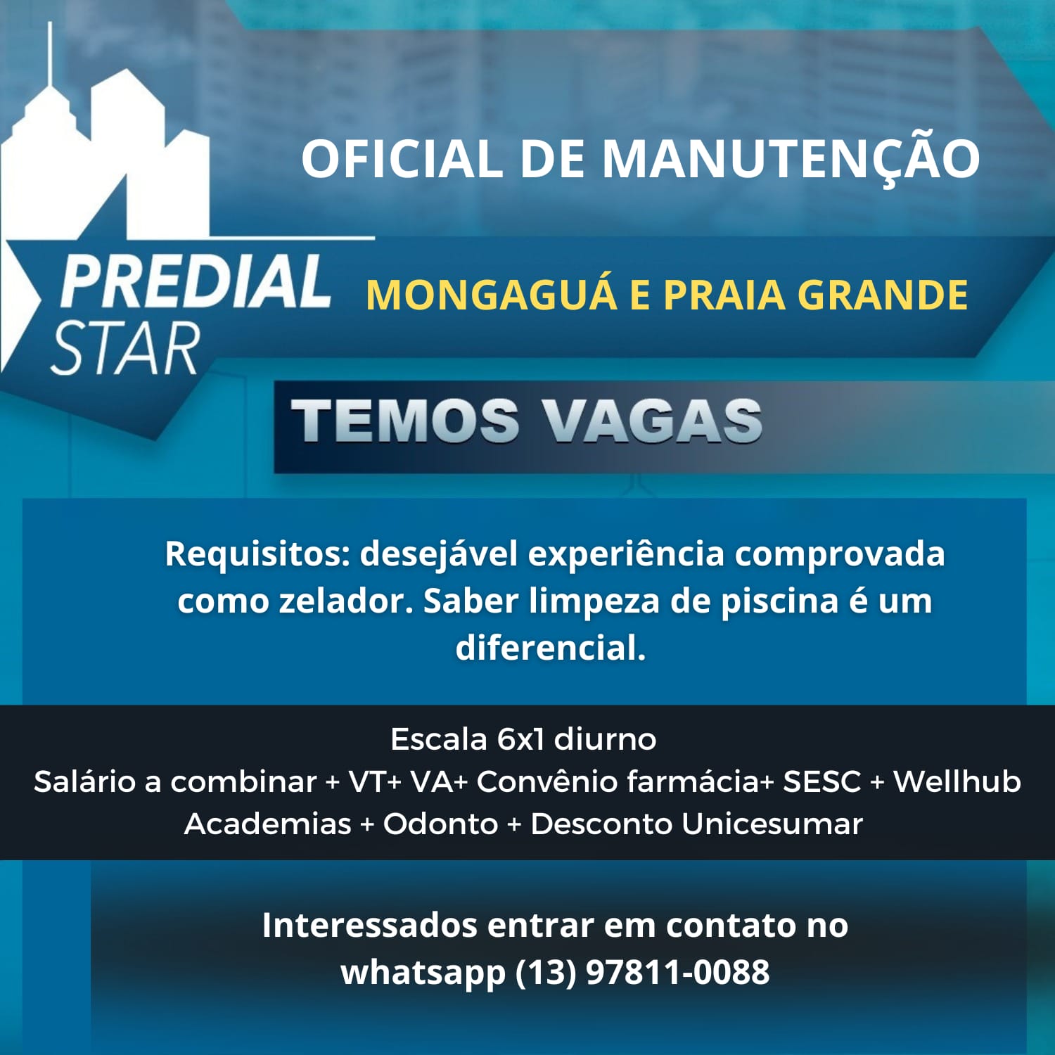 Vagas 17/04/2026 Baixada Santista