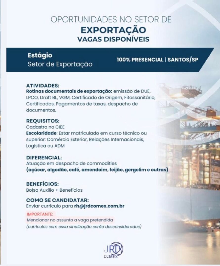 Vagas 19/04/2026 Baixada Santista