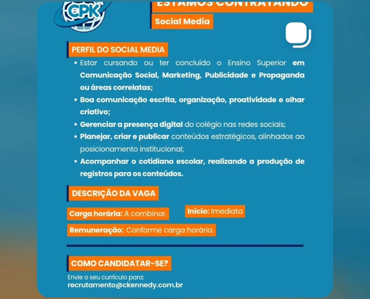 Vagas 19/04/2026 Baixada Santista