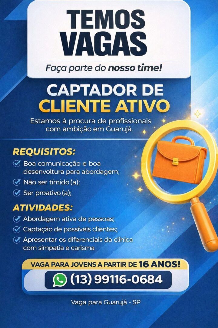 Vagas 20/04/2026 Baixada Santista